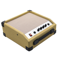 Amplifier Bass PB-20 dengan Equalizer 3 Band, Bass, Middle, Treble, Kabinet Tweed Vintage untuk Gitar Bass Elektrik