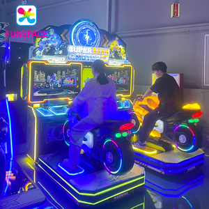 सिक्का संचालित मोटर रेसिंग 2 खिलाड़ी वीडियो गेम मनोरंजन आर्केड गेम मशीन मोटरसाइकिल - Product Image 4