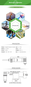 Capteur de température Rtd Pt1000 Pt100 4 fils 4-20mA Température -200~+800°C - Product Image 4