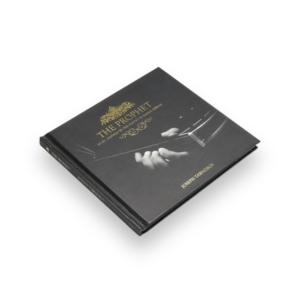 Emballage de CD de musique du monde oriental inspiré de la poésie dans un coffret rigide de luxe avec un design orné d'ornements dorés - Product Image 4