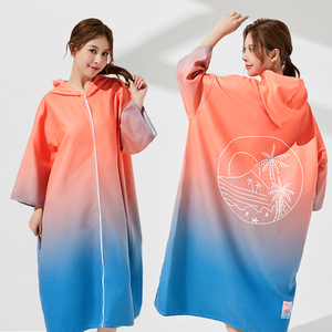 Albornoz de Secado Rápido con Diseño de Animales de Dibujos Animados para Buceo, Surf, Natación, Toalla de Baño, Cardigan, Toalla de Cambio para Aguas Termales, <span class=keywords><strong>Playa</strong></span> Soleada - Product Image 4
