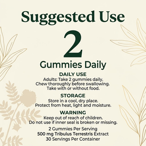 Gomitas de Extracto de Tribulus Terrestris OEM ODM 500mg 60 Unidades a Granel Marca Privada - Product Image 4