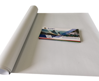 Bâche en PVC enduite de vinyle personnalisée ignifuge en fibre de verre 30% pour rideau de stores roulants