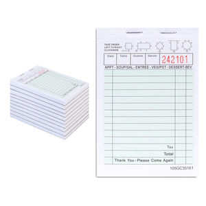 Carnet de commandes, factures, reçus et menus personnalisés en papier autocopiant NCR pour restaurants – Vente en gros - Product Image 4