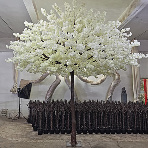 Alberi artificiali di alta qualità legno Beige 1.2m 1.5m 2m 3m altezza alberi di ciliegio artificiale per alberghi ristorante caffè negozi di caffè - Product Image 5