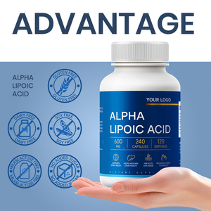 Stabilized <strong>R</strong>-Lipoic Acid Capsules - High Purity <strong>ALA</strong> for Healthy OEM Personalized Blend Bulk Wholesale 90 Capsules - Product Image 2