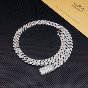 Collares de Venta caliente en Europa y América 13MM Fabricantes transfronterizos en Europa y América Diamante de mosaico con incrustaciones de plata - Product Image 2