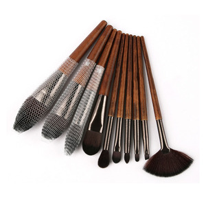10Pcs Pro Hoge Kwaliteit Vegan Synthetisch Make Up Borstels Luxe Professionele Private Label Make-Up Borstel Set Met Tas - Product Image 2