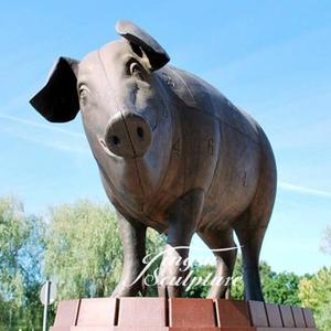 Estatua <span class=keywords><strong>de</strong></span> cerdo <span class=keywords><strong>de</strong></span> latón con escultura <span class=keywords><strong>de</strong></span> jabalí salvaje <span class=keywords><strong>de</strong></span> Diseño Popular - Product Image 1