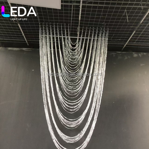LEDA Wedding Road Guide <b>Ceiling</b> Stage Background Decoration Finished Pearl Curtain Wave Pendant Wedding Flying Butterfly Bead St - Product Image 1