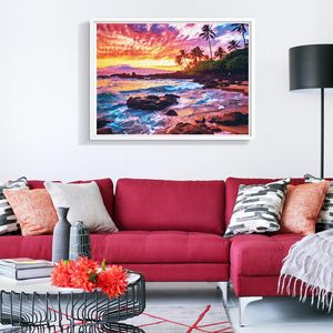 Casse-tête de plage personnalisé de <span class=keywords><strong>500</strong></span> pièces pour adultes-Casse-tête en carton recyclé au coucher du soleil Excellente idée cadeau pour un ami de la famille - Product Image 6