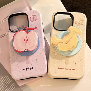 ที่ยึดแม่เหล็กเหมาะสำหรับ IPhone17 16PROMAX เคสโทรศัพท์แอปเปิ้ลกล้วยผลไม้14 13ฟิล์ม15ซีรีส์เกาหลีคุณภาพสูง - Product Image 1