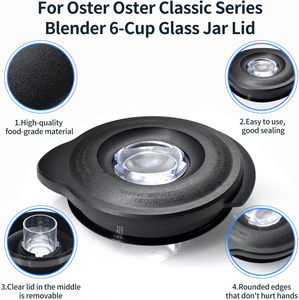 Tapa de <span class=keywords><strong>licuadora</strong></span> de 6 tazas compatible con <span class=keywords><strong>Oster</strong></span> Blender Jar Compatible con <span class=keywords><strong>Oster</strong></span> Round Top Classic Series - Product Image 3