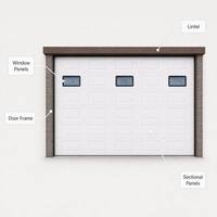 Porte de garage électrique moderne coupe-vent en acier et bois, de haute qualité, populaire, design personnalisé, vente en gros