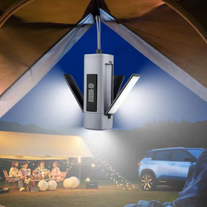 <span class=keywords><strong>Lampe</strong></span> <span class=keywords><strong>de</strong></span> <span class=keywords><strong>poche</strong></span> à affichage numérique extensible à 3 côtés rotatifs pour camping avec aimant - Product Image 1