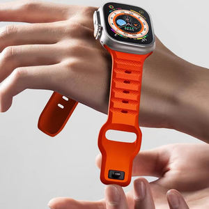 Correa Deportiva de Silicona para Apple <span class=keywords><strong>Watch</strong></span>, Correa Deportiva de Flúor de 49mm, 40mm, 44mm, 45mm, 38mm, para Iwatch Series 8, 7, 6, Se, 5, 4, 3 - Product Image 2