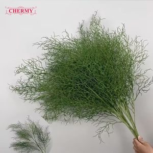 TH1436 Essential Simulation Greenery Künstliche lange grüne Zweige Gras für Mori Hochzeit Hintergrund Runner Flower Decor - Product Image 5