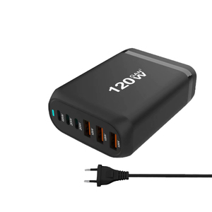 Chargeur mural USB PD Type C multi-ports 100W 120W pour téléphone portable, tablette, ordinateur portable - Product Image 4