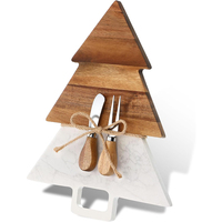 Planche à découper en marbre et en bois FSC LFGB, forme personnalisée, plateau de service pour charcuterie et fromages, cadeau de Noël, de mariage ou de pendaison de crémaillère