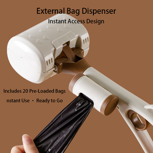 ABS Tragbare Katzen- und Hundekotschaufel Selbstreinigendes Haustier-Toiletten-Reinigungswerkzeug Zubehör für Kotentsorgung - Product Image 4