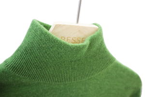 Suéter personalizado de fábrica 100% suéter de algodón Suéter de punto personalizado para mujer Suéter de <span class=keywords><strong>cuello</strong></span> <span class=keywords><strong>alto</strong></span> para mujer - Product Image 3