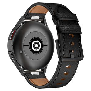 Bracelet en cuir véritable de qualité supérieure 20mm 22mm pour <span class=keywords><strong>Samsung</strong></span> Galaxy Watch 7 6 5 4 Garmin <span class=keywords><strong>fitbit</strong></span> Huawei Smart Watch Band - Product Image 6