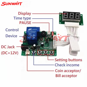 แผงวงจรตั้งเวลา 3 หลัก รุ่น JY-172 แบบหยอดเหรียญ พร้อมแหล่งจ่ายไฟสำหรับเครื่องรับเหรียญและเครื่องคัดแยกเหรียญ ใช้กับเครื่องซักผ้า - Product Image 5