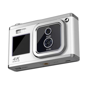 Newest Dual Lens Digital Camera AF Auto Focus Dual Screen Vlog Camera Student Travel Gift Compact ABS Metal selfie C22 - Product Image 1