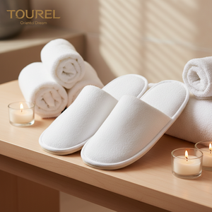 Горячая Распродажа, махровое полотенце для отеля с закрытым носком, одноразовые Тапочки - Product Image 3