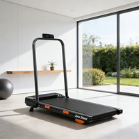 Caminadora Eléctrica Plegable Delgada Directa de Fábrica con Programas de Ejercicio, Pantalla LED, Velocidad de 1-8 km/h, Inclinación Manual para el Hogar