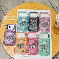 Étui antichoc scintillant Sunmorn TPU+PC pour 17/16/15/14/13/12/11 Pro Max - 100 designs, mise à jour quotidienne, mode féminine