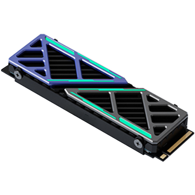 For M.2 SSD Heatsink 2280 NVME NGFF Radiator Magnesium Aluminum Alloy PC Efficient Cooler with Thermal Silicone Pad