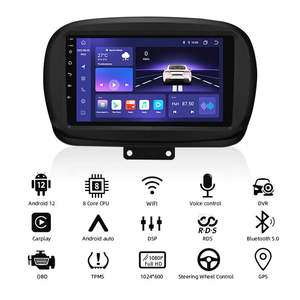 IPoster hot seller 9 pouces écran tactile voiture multimédia 4 + 64gb Audio 4g Wifi <span class=keywords><strong>FIAT</strong></span> <span class=keywords><strong>500X</strong></span> Support <span class=keywords><strong>Carplay</strong></span> <span class=keywords><strong>autoradio</strong></span> - Product Image 1
