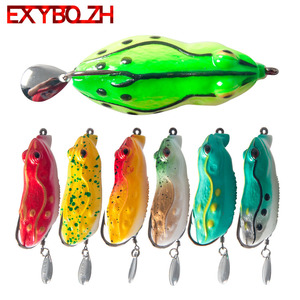 Señuelo de pesca Raid Frog de 65 mm y 14 g, cebo artificial de superficie para pesca de bagre con anzuelo simple giratorio - Product Image 2