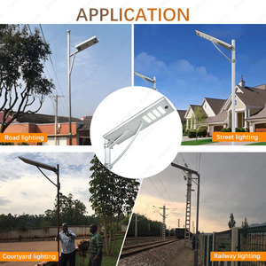 Lampadaire solaire LED en aluminium certifié RoHS, étanche IP65, 80W, 5000K, personnalisé en usine - Product Image 6