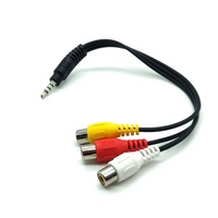 Mini prise téléphonique TRRS 3.5mm vers câble 3 RCA