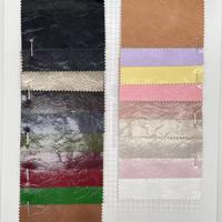 Dernier modèle de tissu en cuir synthétique PU Rayon Bottom Stock, imperméable, 0,7 mm, pour vestes et accessoires