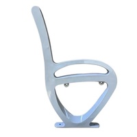 Chaises et bancs d'extérieur modernes en aluminium avec revêtement en poudre pour hôtels et bureaux à domicile