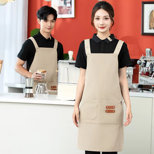 Tablier sans manches en toile imperméable, respirant et lavable, unisexe, pour serveurs dans les restaurants, boulangeries et bars - Product Image 3