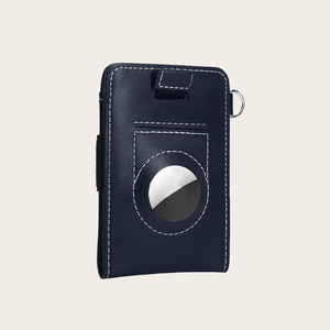 Portefeuille fin en cuir de qualité supérieure <span class=keywords><strong>Boman</strong></span>/OEM Fashion Minibook avec logo personnalisé, porte-carte AirTag, fermeture ouverte, RFID, pour hommes - Product Image 1