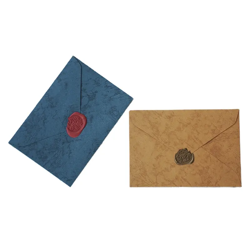 16.2*11.3 Cm Vintage Paper Envelopes Festival Party Greeting Invitation Packaging Envelope Custom Logo Size Custom Design