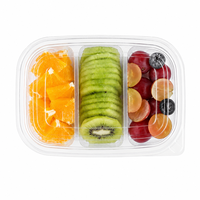 Conteneur en PET de qualité alimentaire transparent, écologique, résistant à l'humidité, pour l'emballage et l'exportation des myrtilles et des framboises