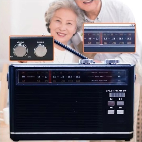Old Fashion Vintage Design Retro Old Portable Radios Built-in Speaker Portable Radios With Best Reception