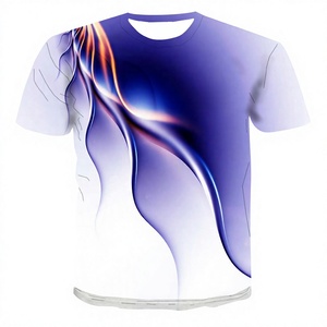 BENWEL <b>Men's</b> Black T-Shirt Wolf Howling Moon Digital Print Short Sleeve Casual O-Neck Regular Fit Anti-Wrinkle Front 100% Cotton - Product Image 2