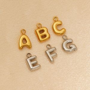 ZOGXIN Stainless Steel Letter Pendant 18K Gold Plated Alphabet Charm For DIY Jewelry Necklace Bracelet Making Accessories - Product Image 4