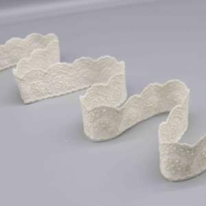 Elbise kumaş için 3.5cm pamuk kuşgözü işlemeli dantel Trim - Product Image 4