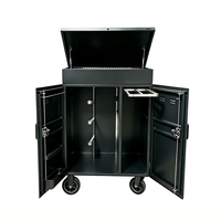 Boîte de rangement pour selle, robuste, mobile, extérieure, verrouillable, grande capacité, pour équipement équestre, avec étagères réglables pour chevaux