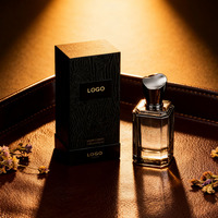 Prix usine OEM 2025 produits de parfum Logo personnalisé Cologne bouteille de parfum noir transparent vide de luxe pour hommes