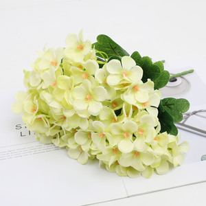 Fleurs d'hortensia artificielles en caoutchouc souple, réalistes, pour mariage et décoration intérieure, bouquets multicolores imprimés en 3D, teints à la main - Product Image 4