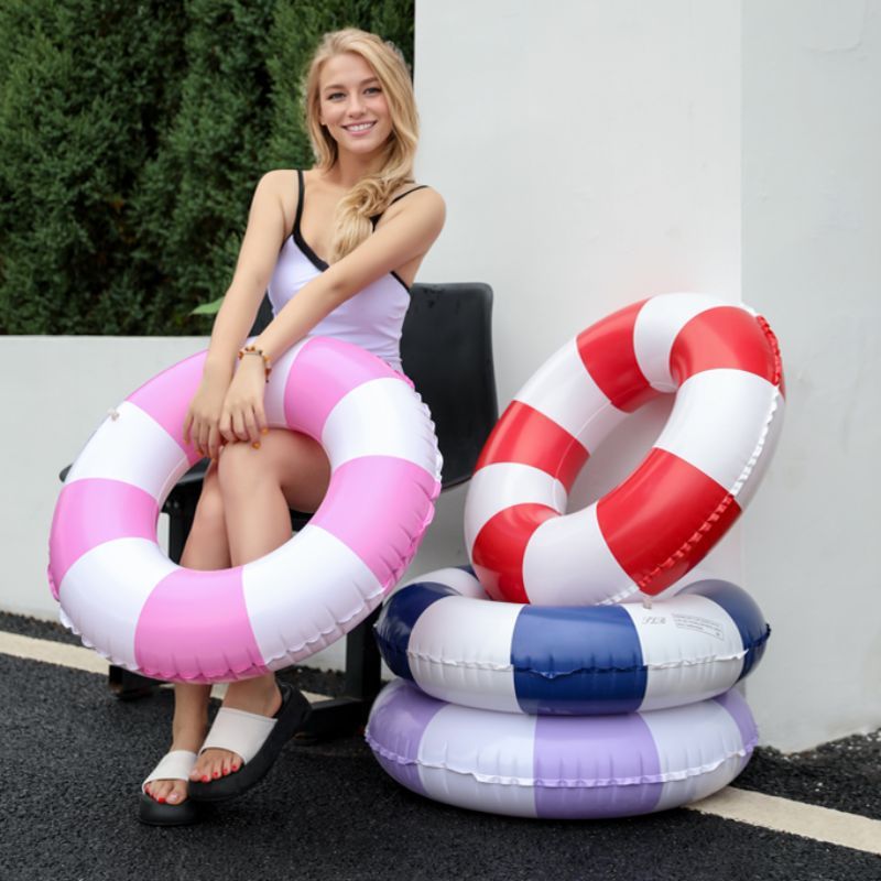 Foilswirl Lot de 3 flotteurs de piscine gonflables de 120 cm - Anneaux de piscine rayés pour adultes - Pour l'été, la plage, les enterrements de vie Foilswirl Lot de 3 flotteurs de piscine gonflables de 120 cm - Anneaux de piscine rayés pour adultes - Pour l'été, la plage, les enterrements de vie